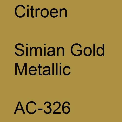 Citroen, Simian Gold Metallic, AC-326.